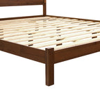 Lit king size en pin massif avec tête de lit cintrée