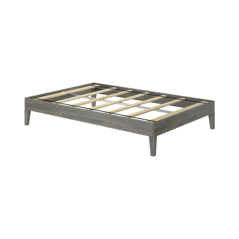 Lit Plateforme Grand Format en Planches et Poutres