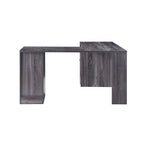 Bureau d'ordinateur d'angle de 59 pouces de style transitionnel avec US