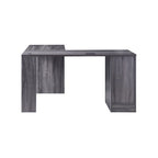 Bureau d'ordinateur d'angle de 59 pouces de style transitionnel avec US