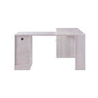 Bureau d'ordinateur d'angle de 59 pouces de style transitionnel avec US
