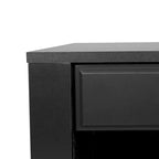 Table de chevet en bois avec tiroir (Lot de 2)