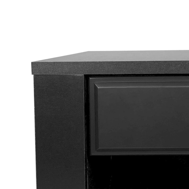 Table de chevet en bois avec tiroir (Lot de 2)