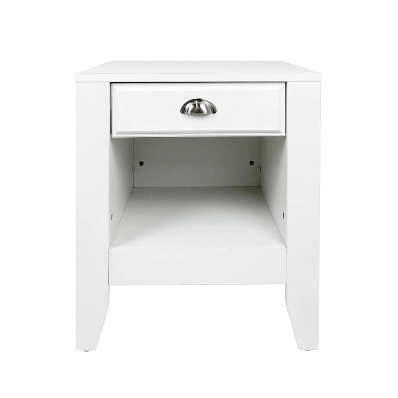 Table de chevet en bois avec tiroir (Lot de 2)