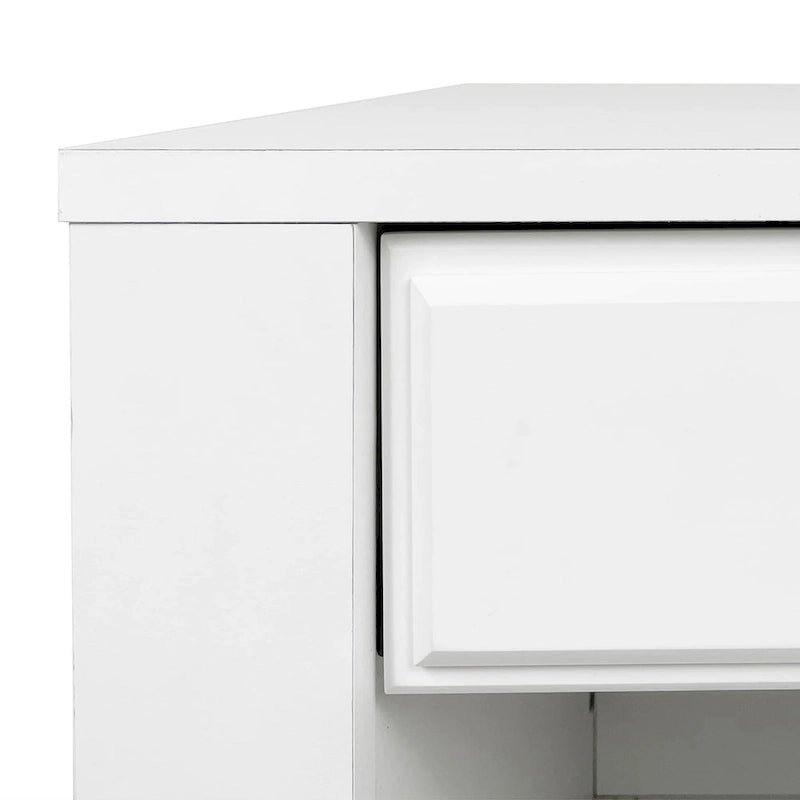 Table de chevet en bois avec tiroir (Lot de 2)