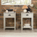 Middlebrook One-Drawer Farmhouse Nightstand, Set of 2