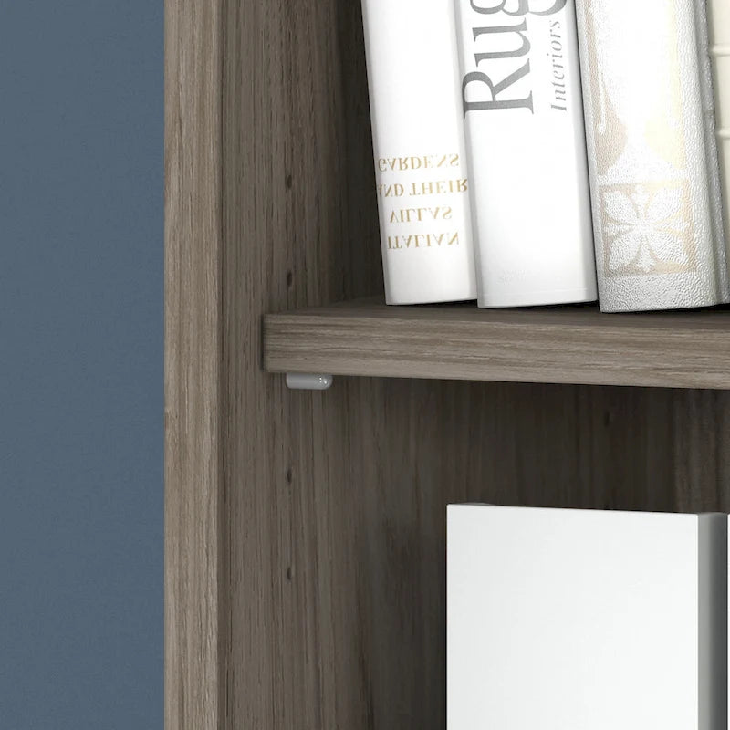 Bibliothèque hybride haute à 5 étagères
