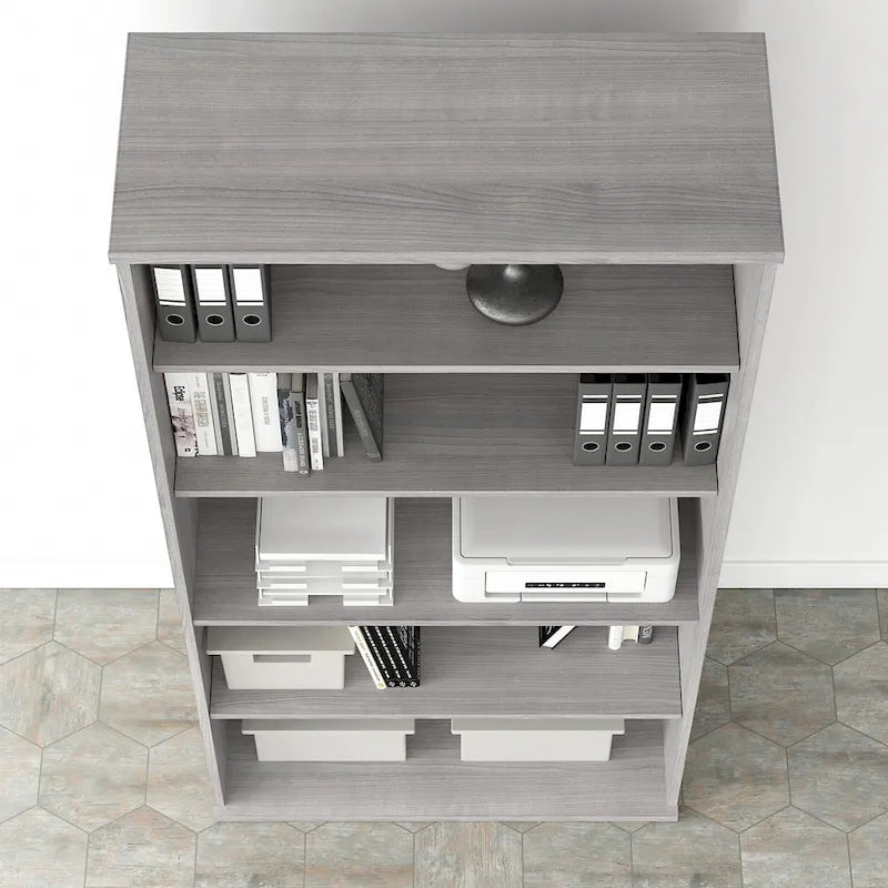 Bibliothèque hybride haute à 5 étagères