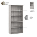 Bibliothèque hybride haute à 5 étagères
