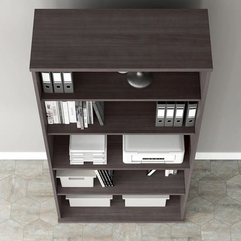 Bibliothèque hybride haute à 5 étagères