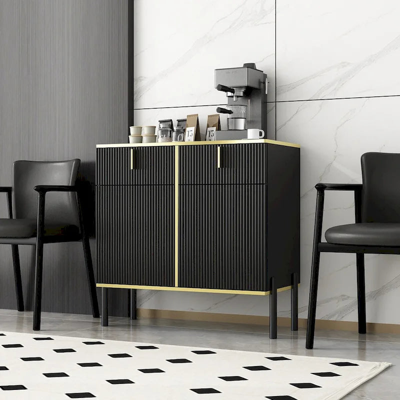 Buffet Commode Meuble de rangement Console Meuble télé Porte escamotable