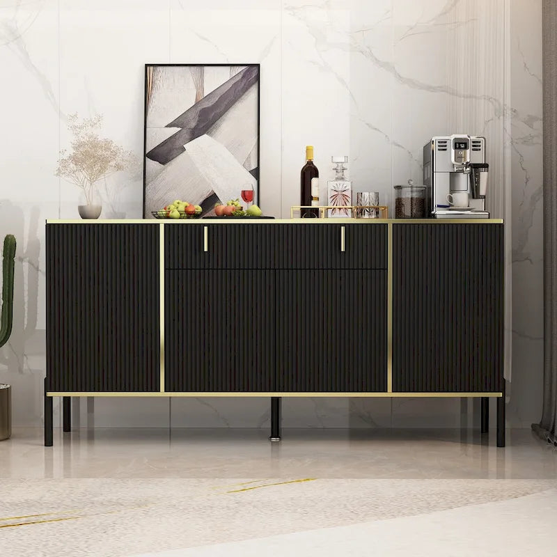 Buffet Commode Meuble de rangement Console Meuble télé Porte escamotable