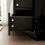 Commode double à 8 tiroirs avec tiroirs brillants, commode double légère