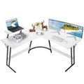 Bureau d'angle en L moderne avec petite table - S.O.