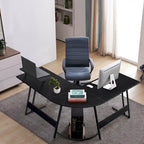 Bureau d'angle en L moderne avec petite table - S.O.