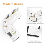 Bureau d'angle en L moderne avec petite table - S.O.