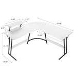 Bureau d'angle en L moderne avec petite table - S.O.