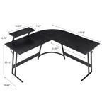 Bureau d'angle en L moderne avec petite table - S.O.