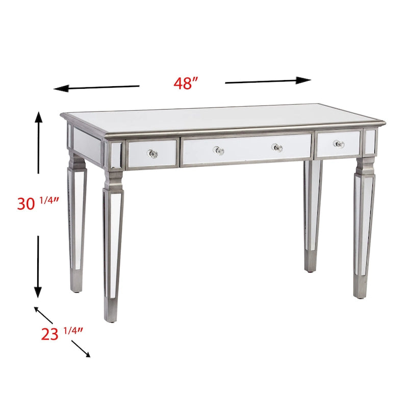 Bureau mural miroir Glam