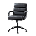 Chaise de bureau moderne en similicuir avec inclinaison verrouillable et basculement centré