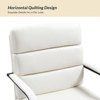 Chaise de bureau moderne en similicuir avec inclinaison verrouillable et basculement centré