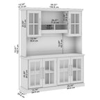 Vaisselier buffet de 60 W avec huche