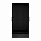 Armoire penderie avec tiroir 31,5L x 66,9H po Noir, Blanc