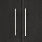 Armoire penderie avec tiroir 31,5L x 66,9H po Noir, Blanc