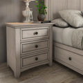 Ediline 3-drawer Wood Modular Storage Nightstand with Charging Station by iNSPIRE Q Classic