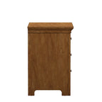 Table de chevet de rangement modulaire en bois à 3 tiroirs avec station de charge