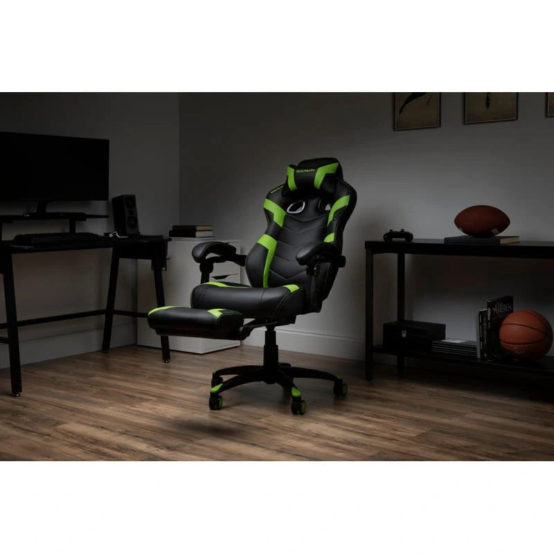 Chaise Gaming - Chaise Gaming avec Repose-pieds, Chaise de Bureau Ergonomique