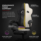Chaise Gaming - Chaise Gaming avec Repose-pieds, Chaise de Bureau Ergonomique