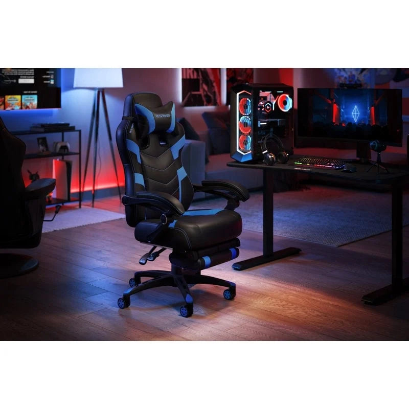 Chaise Gaming - Chaise Gaming avec Repose-pieds, Chaise de Bureau Ergonomique