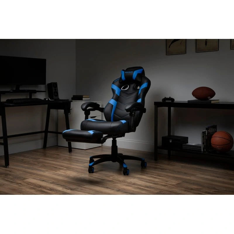 Chaise Gaming - Chaise Gaming avec Repose-pieds, Chaise de Bureau Ergonomique