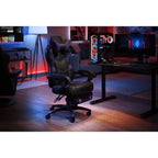 Chaise Gaming - Chaise Gaming avec Repose-pieds, Chaise de Bureau Ergonomique