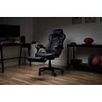 Chaise Gaming - Chaise Gaming avec Repose-pieds, Chaise de Bureau Ergonomique