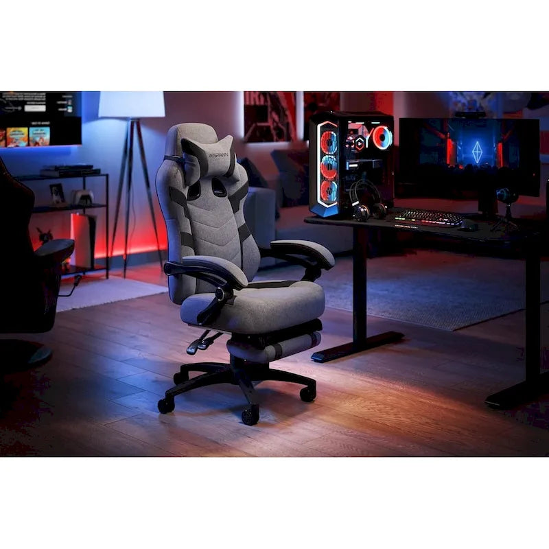 Chaise Gaming - Chaise Gaming avec Repose-pieds, Chaise de Bureau Ergonomique