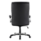 Chaise de bureau pivotante ergonomique pour ordinateur, accoudoirs rabattables, siège large et épais, support lombaire renforcé, capacité de 180 kg pour la maison et le bureau