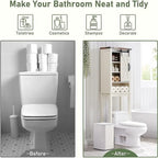 Meuble de rangement de style ferme au-dessus des toilettes, armoire au-dessus des toilettes